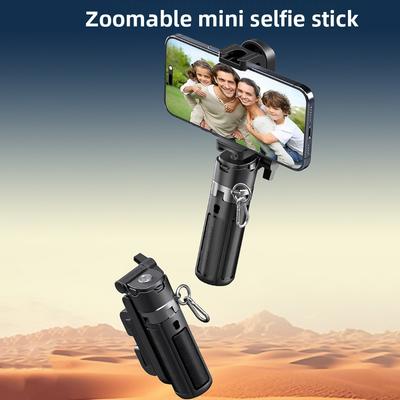 Bluetooth Селфи-палка-штатив Zoom, Регулируемая телескопическая селфи-палка, Легкая выдвижная подставка для селфи, Фотосъемка для влогов