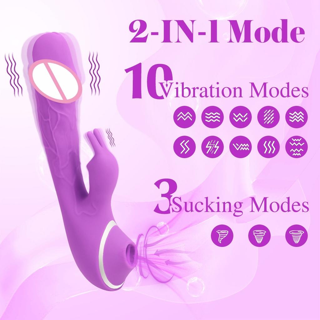 Rabbit Vibrator for Female Toys for Adults Clitoris Stimulator Sucking G Spot Dildo Massager Vagina Masturbator Sex Toys Goods