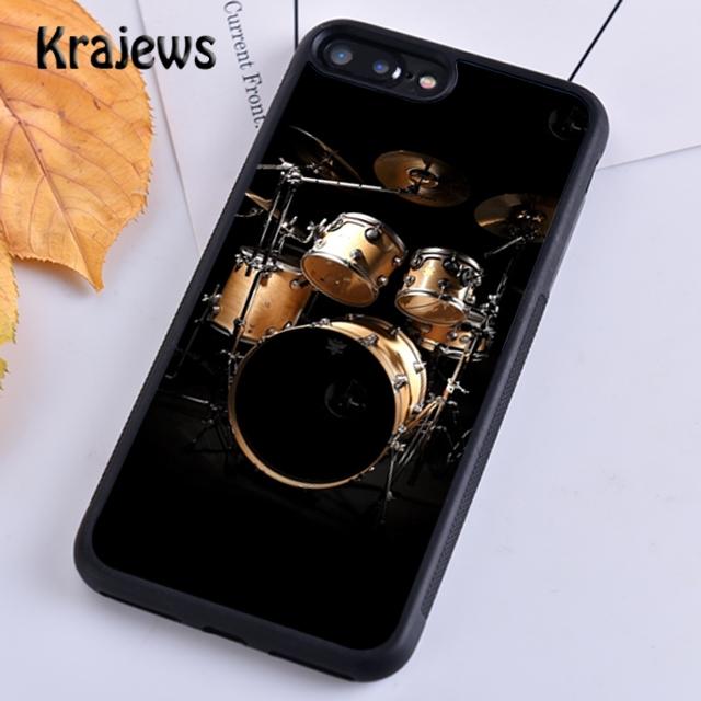 Мягкий чехол для телефона Krajews с музыкальным инструментом Drum для iPhone 14 5 SE 6s 7 8 plus XR XS 11 12 13 pro max Samsung S21 S22ultra
