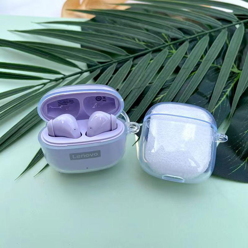 Прозрачный мягкий защитный чехол для наушников Lenovo LP40 Pro