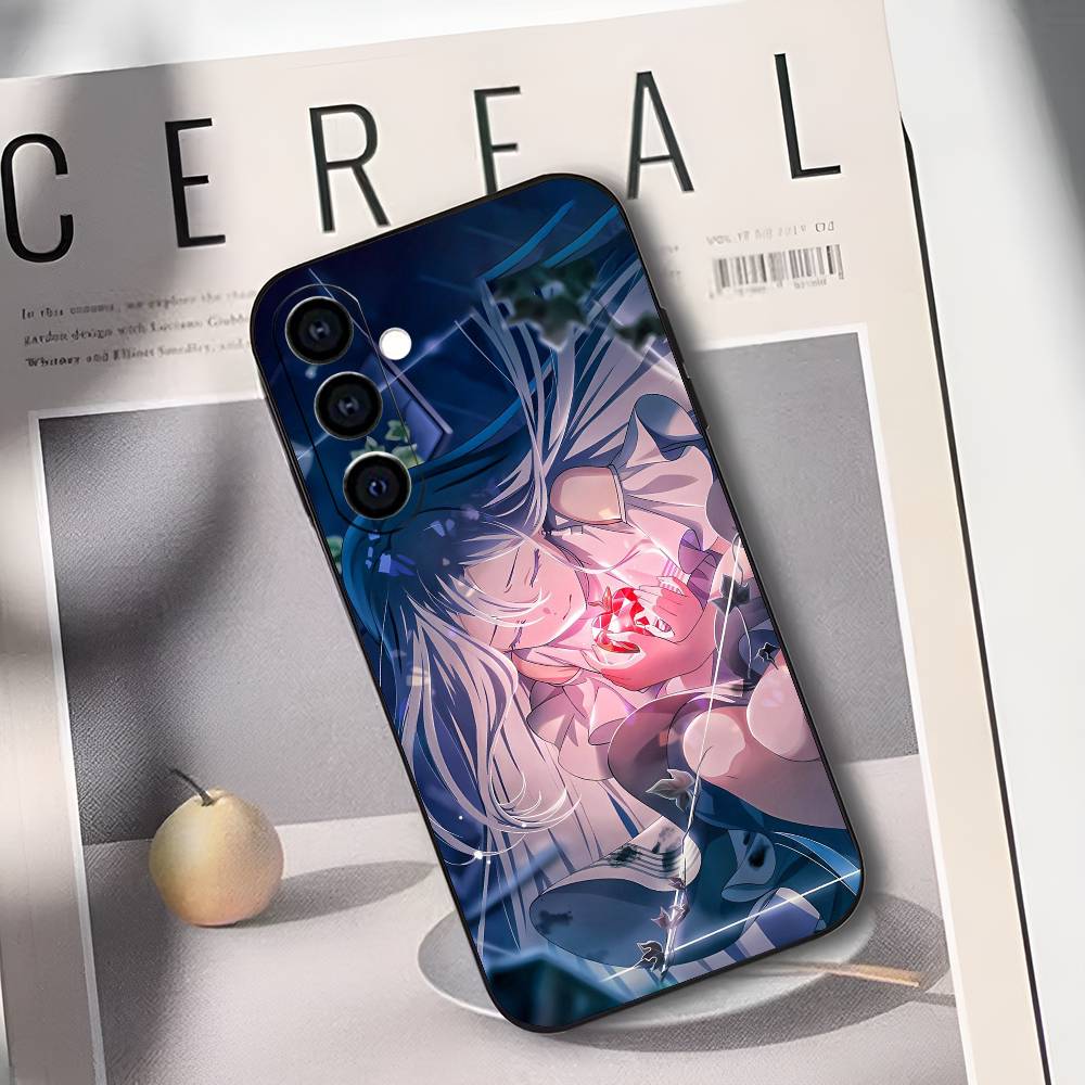 Чехол для телефона Kanade Yoisaki P-Project S-SEKAI для Samsung Galaxy A73,A72,A71,A70,A53,A52,A51, Мягкий силиконовый черный чехол