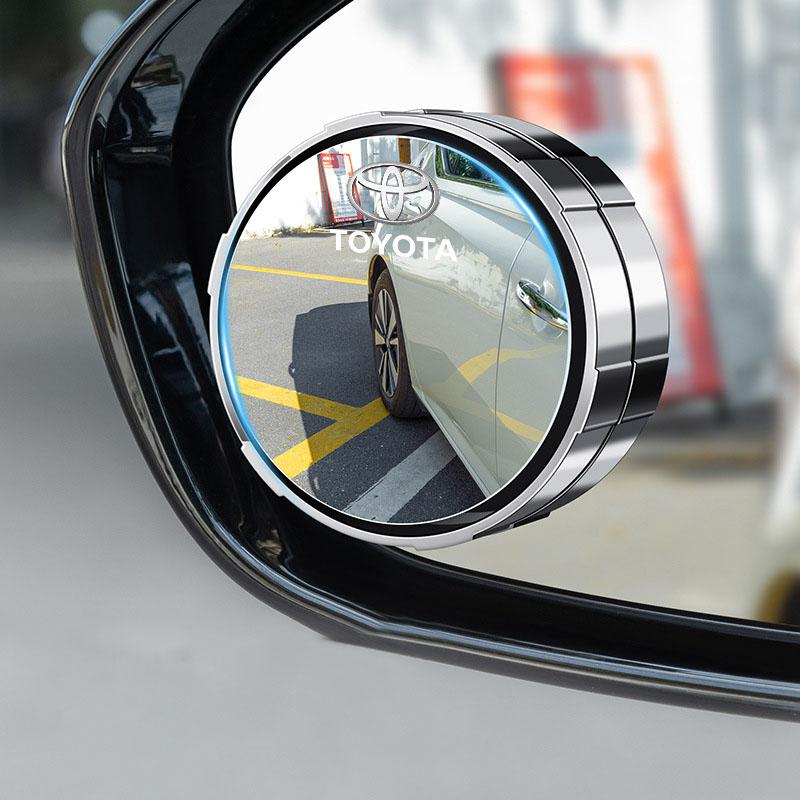 360 Degree Adjustable Blind Spot Mirror Car Auxiliary Rearview Convex Mirror Wide Angle Mirrors for Toyota Gazoo Racing Corolla TRD Yaris Auris Rav4