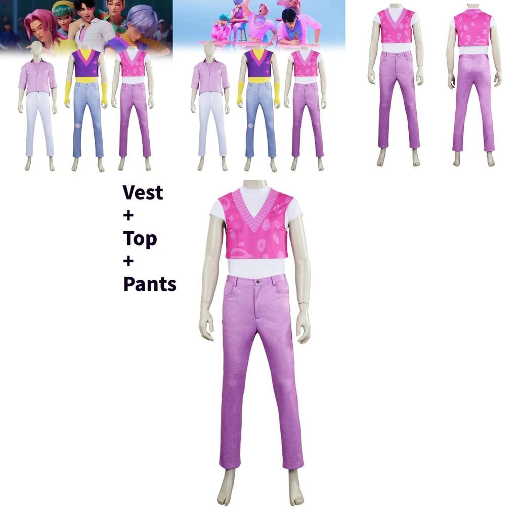 Kpop Demon Hunters Saja Boys Cosplay Outfit With Polyester Blend For Anime Character Role Play Suitable For All Genders