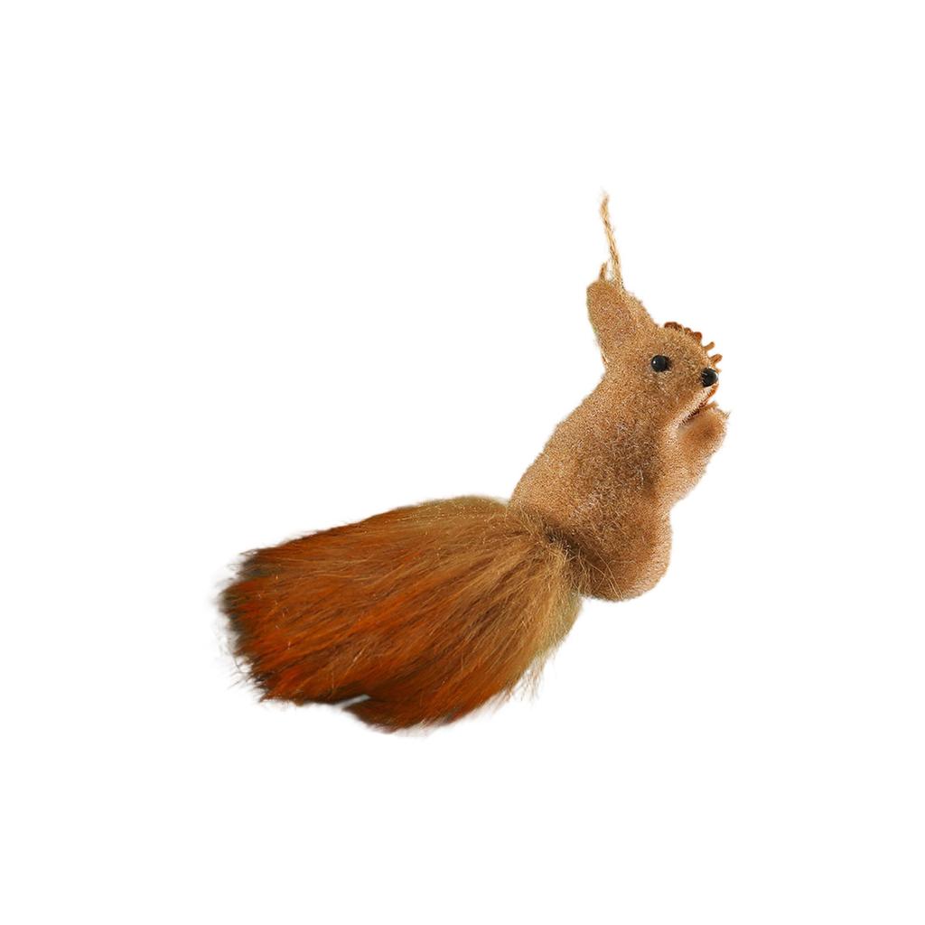 Realistic Squirrel Ornament With Foam Pinecone Christmas Tree Hanging Decoration for Indoor and Outdoor Holiday Party