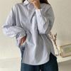 Blusas 2022 Summer Top Female Women Shirts Women's Striped Shirt Blouses Tops Long Sleeve Chic Woman Blouse Vetement Femme