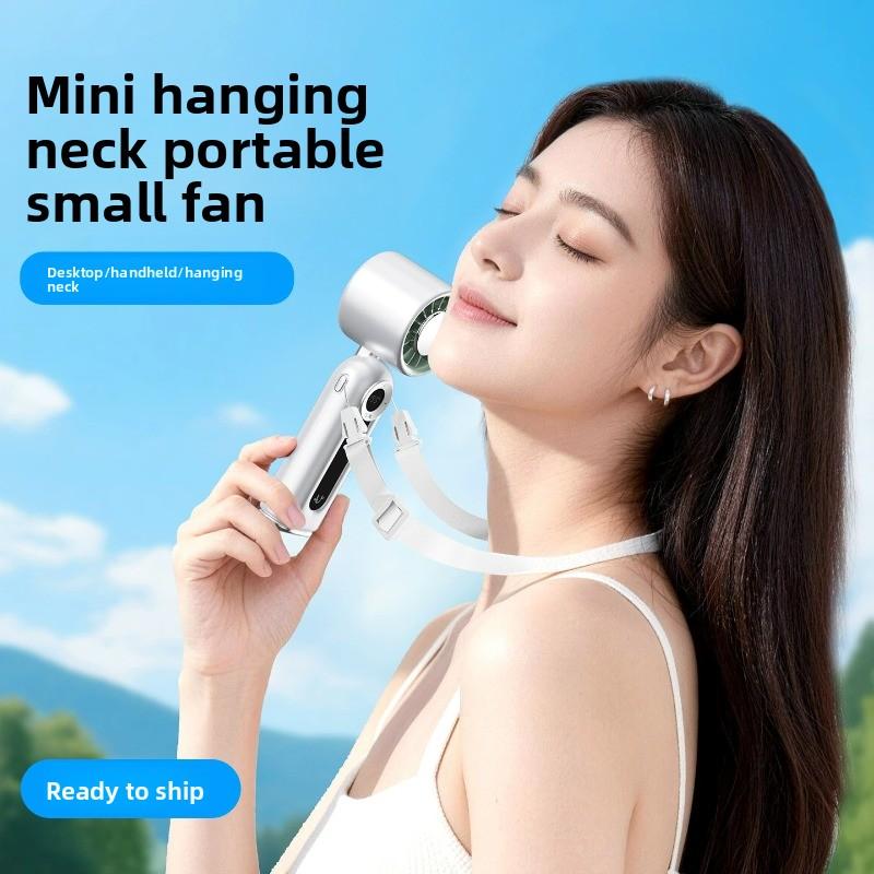 Ventilador de mano portátil con enfriamiento rápido, plegable, recargable por USB y silencioso