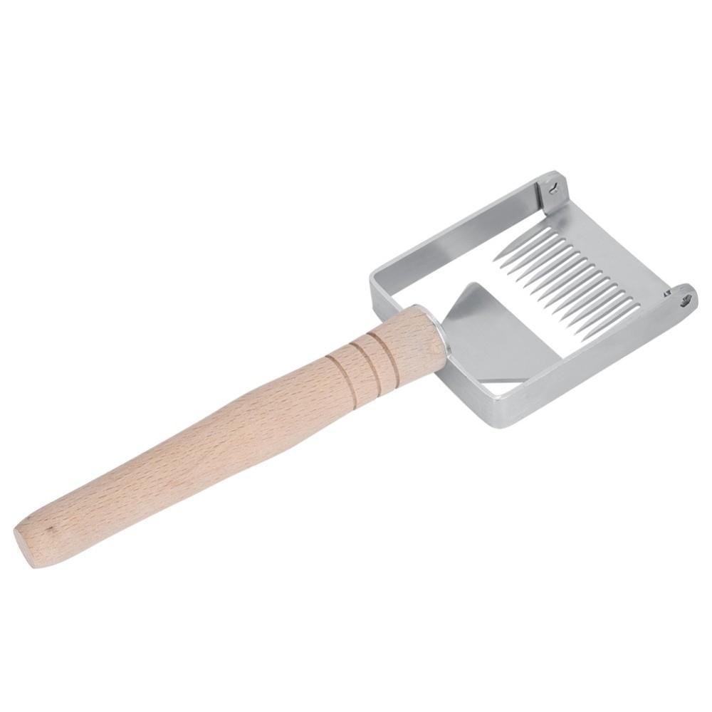 Silver Honey Uncapping Fork Stainless Steel Hive Scraper Tool Honeycomb Scraper Honey Harvesting