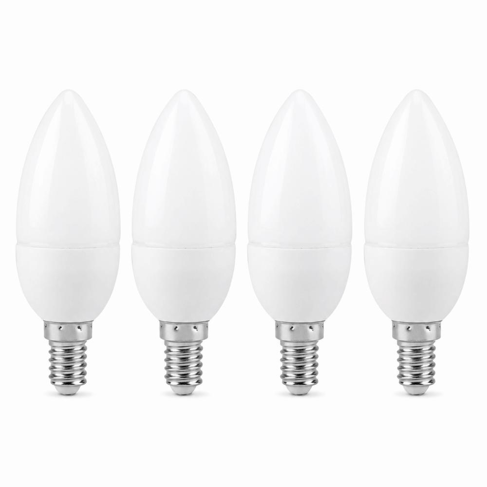 4 Pack AC 85-265V LED Candle Bulb B11 Chandelier Bulb Energy Saving Decorative Bulb Bathroom Vanity