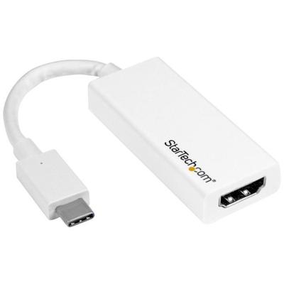 Адаптер USB-C на HDMI - STARTECH - 4K 60 Гц - Белый - Совместим с MacBook и HP ENVY