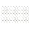 500pcs Silver Pinch Clips Stainless Steel Bail Clasp Pendant Connectors  DIY Jewelry Making