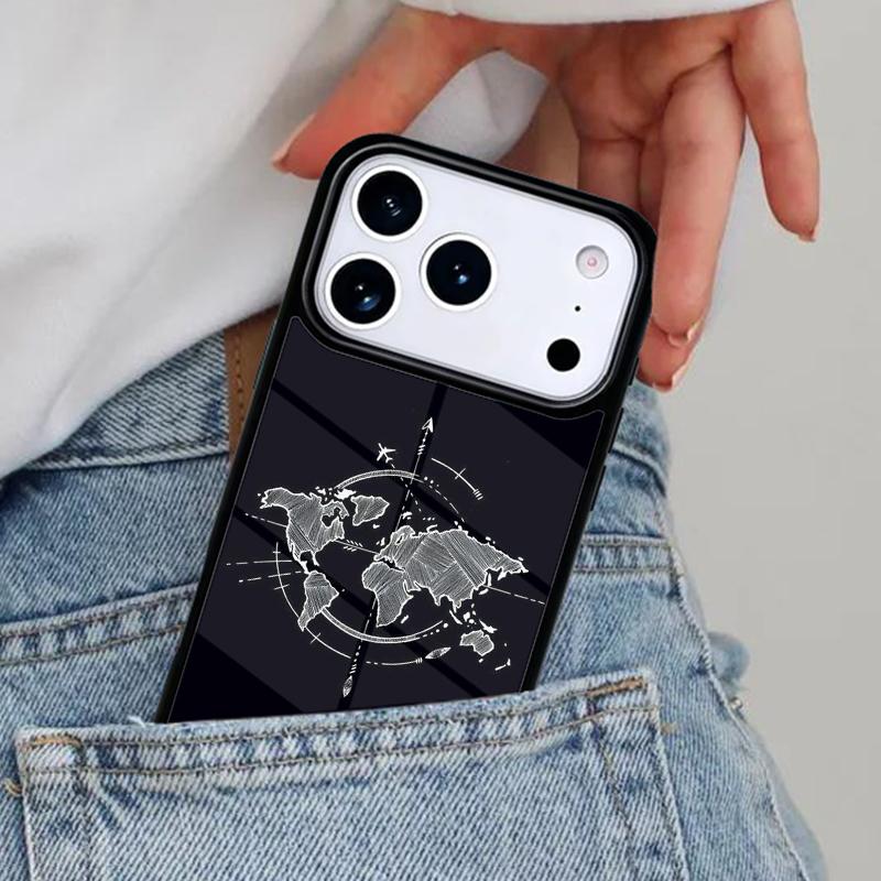 Чехол-компас для iPhone 16e 15 14 13 12 17 Pro Max Plus Air 17pro Чехол Coque