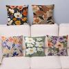 Подушка для офиса на рынке цветов, наволочка, чехол для автомобильной подушки 45X45 см, наволочка для поясничной подушки, наволочка для диванной подушки