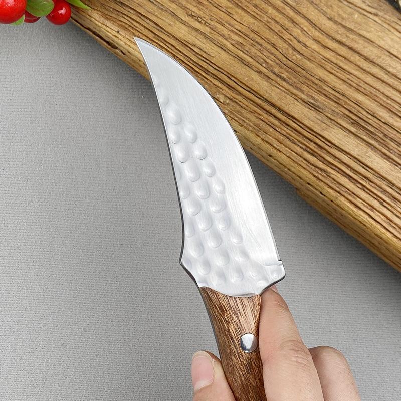 Кухонный нож из кованой нержавеющей стали для обвалки, фруктовый нож, мясной тесак, резак