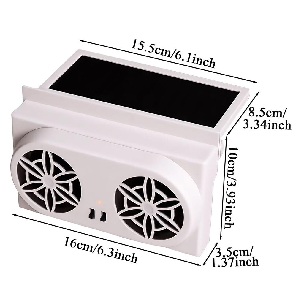 Вентилятор для автомобиля, с питанием от солнечной энергии и USB, Автомобильный вентилятор, Вентиляция автомобиля, Вентиляция автомобиля, Солнечный