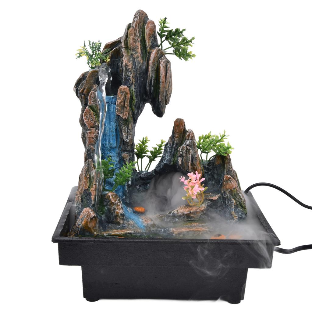 Настольный фонтан-скалистый фонтан с автоматическим насосом для украшения стола в домашнем офисеСША