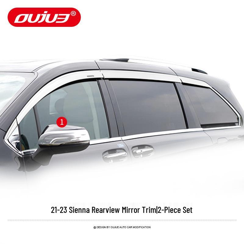 Suitable Electroplated Rain Guards & Window Visor Strips for 2021 Toyota Sienna