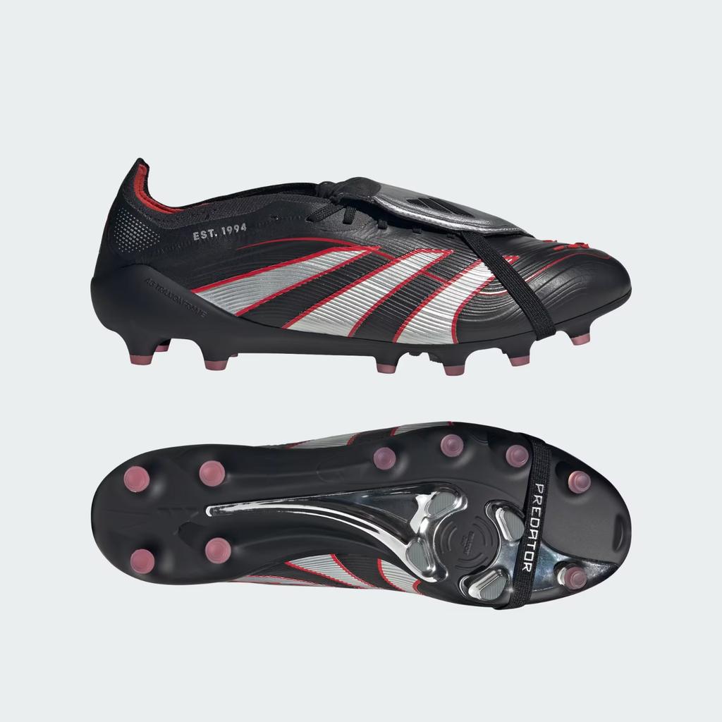 HQ2275 adidas Predator Elite BSR FT Черный Основной Серебристый Металлик Ярко-Красный (Мужской)