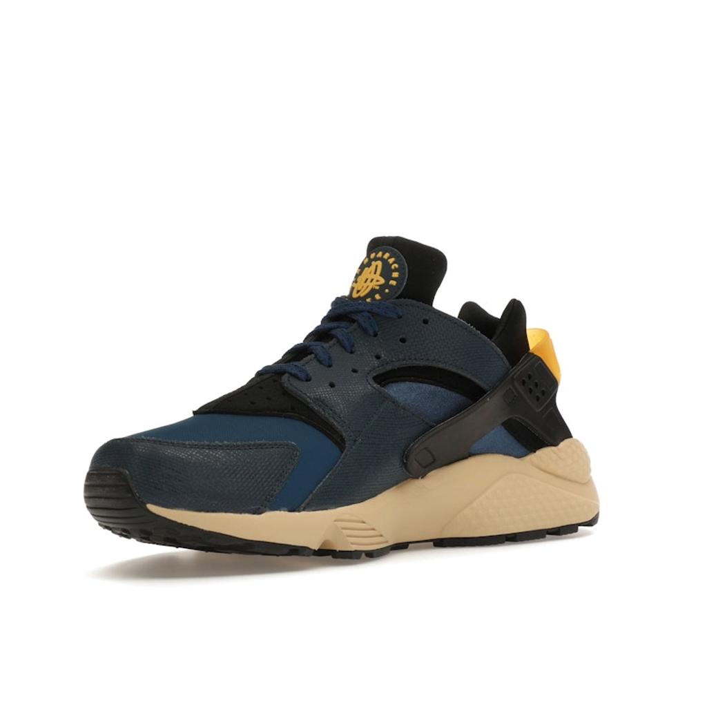 Nike Air Huarache Premium Armory Navy Мужские Кроссовки Синий Черный Университетское Золото DZ4852-001