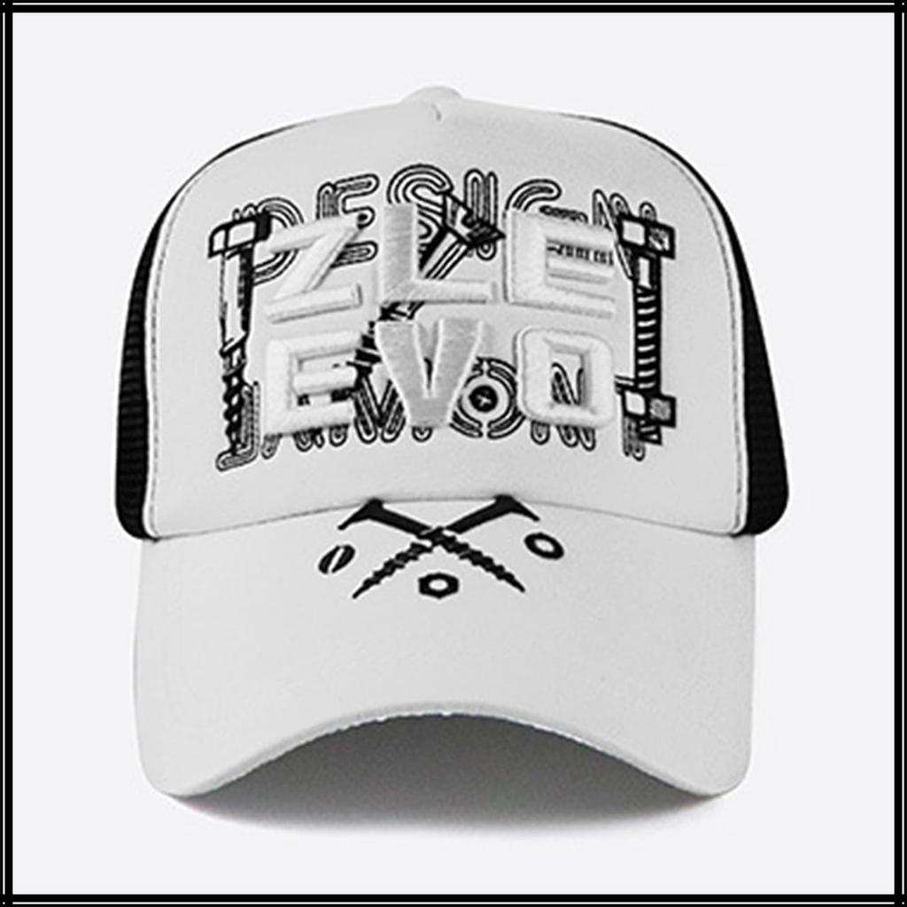 Кепка Mesh English CA747 [Белый Клык], Буквы, Логотип, Шляпа, Для бега, Для улицы, Мужская, Женская, (белый)