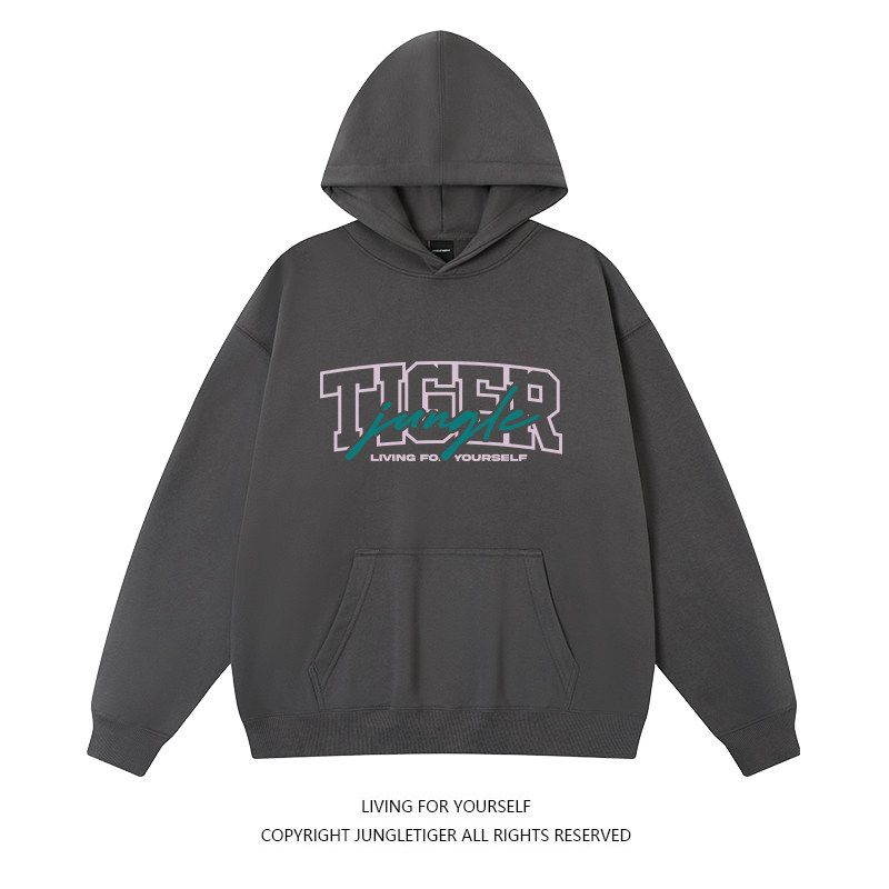 Jungle Tiger American Brushed 420G Hooded Sweatshirt