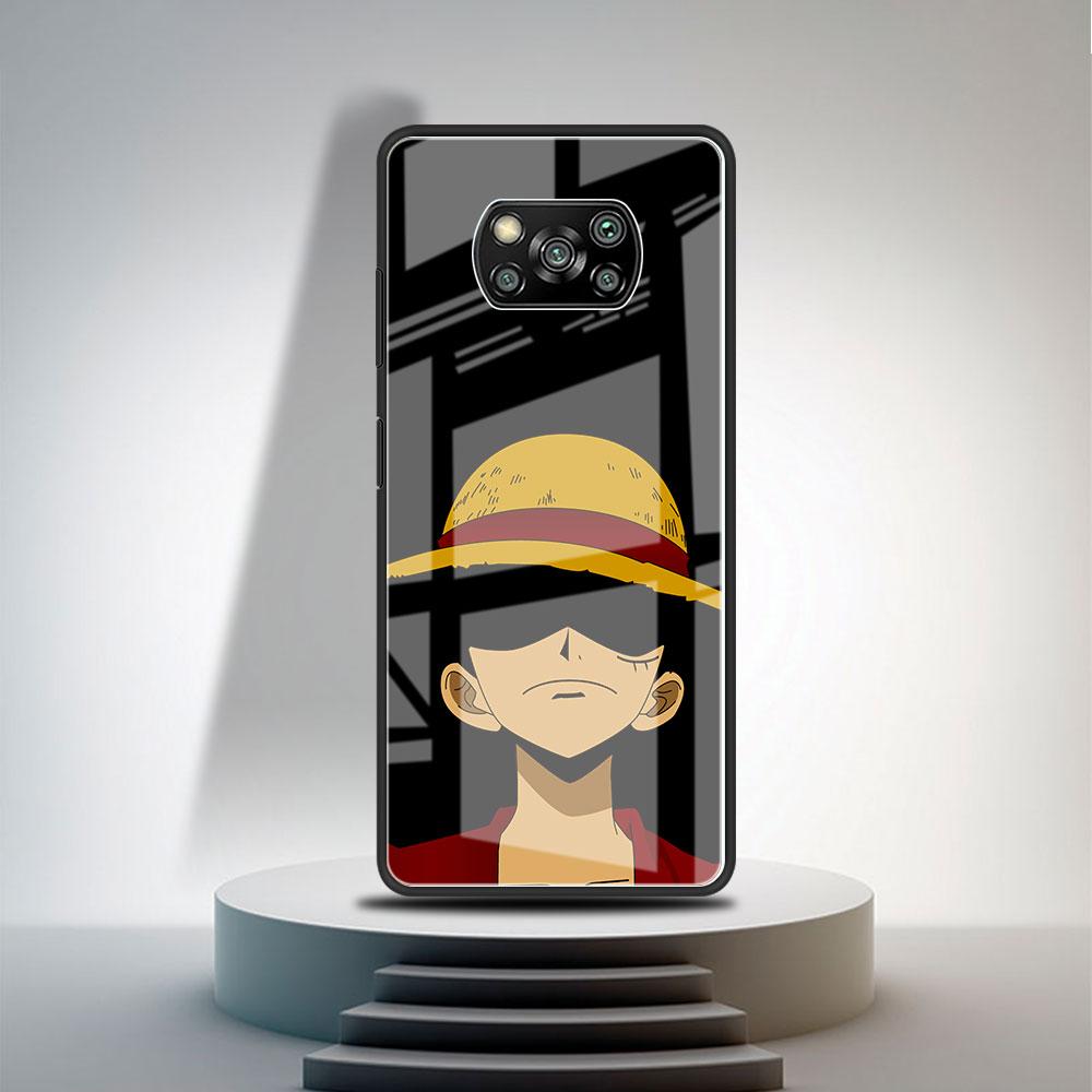 Стеклянный чехол для Xiaomi Poco X3 NFC 11 Lite 11T F3 M3 для Redmi Note 11 10 9 8 Pro 10S 9S 9A 9C чехол для телефона аниме черный