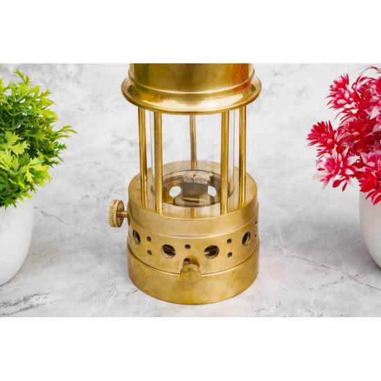 Антикварная латунная рабочая масляная лампа, Защитная лампа шахтеров, Шахтерская лампа масляного фонаря, Винтажная керосиновая масляная лампа, Подарок на Хэллоуин, Лампа на Хэллоуин