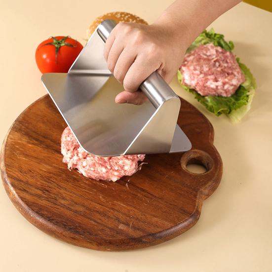Burger Press Non-stick Kitchen Tool Easy To Clean Stainless Steel Bacon Presser Smasher Excellent DIY Labor-saving