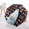 1pc Ghost Figure Fully Automatic Folding Portable Umbrella, 8 Iron Frames, Three-Fold Design, Suitable for All Seasons, Suitable for Outdoor Use.S068