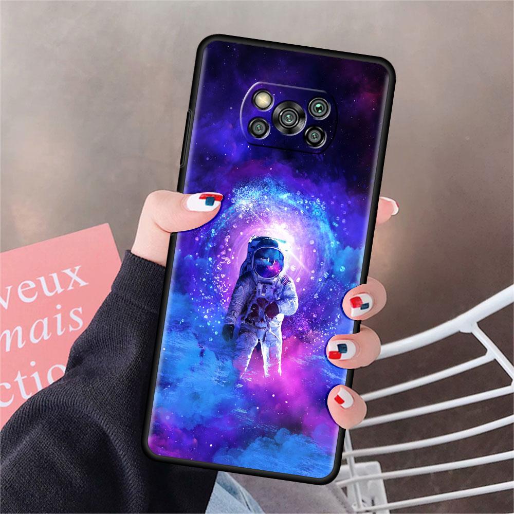 Чехол для Xiaomi Mi Poco X3 NFC X4 Pro F3 F4 GT M4 M3 F1 C40 11 Lite 11T, мягкий силиконовый чехол для телефона, крутой одинокий астронавт