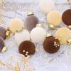 12Pcs 2.4 Inches Velvet Christmas Ball Ornaments Flocked Shatterproof Decorative Balls for Xmas Tree Hanging Decoration