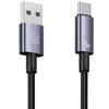 USAMS USB to USB-C Cable 3A 1.2mFast Charging Steel/Tarnish SJ663USB01 (US-SJ663)