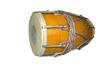 Traditional Yellow Dholak – Nut Bolt Wooden Musical Instrument