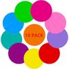 PinCute Updated Larger Sized 11.8 inch 10 Pack Dry Erase Dots Circles Sticker for Spots Tables, Colorful Removable Whiteboard Painting Marker,