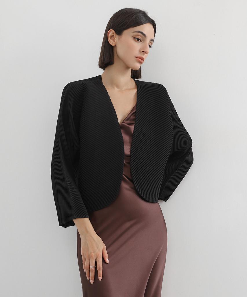 Кардиган с округлыми складками Pleatsmood
