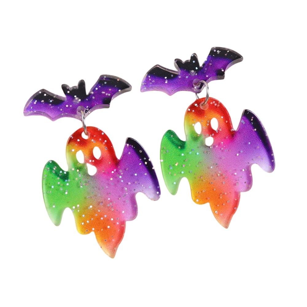 Heart Halloween Earrings Spider Pumpkin Dangle Earrings Trendy Cute Ghost Ear Studs Unisex