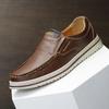 Новые Мужские Туфли Ручной Работы Кожаные Повседневные Туфли Дышащие Офисные Мужские Лоферы Мокасины Туфли для Вождения Без Шнурков Деловой Ботинок