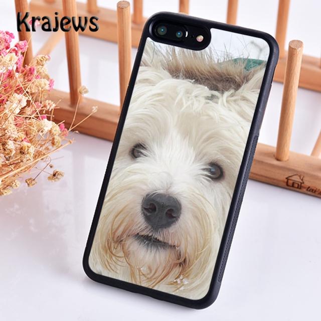 Krajews West Highland White Terrier Dog Soft Phone Case For iPhone 14 5 6s 7 8 Plus XR XS 11 12 13 Pro Max Samsung S21 S22ultra