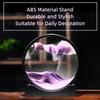 Round Tempered Glass 3D Deep Sea Sand Scene For Relaxing Desktop, Home Office, Children Adult Work Decoration