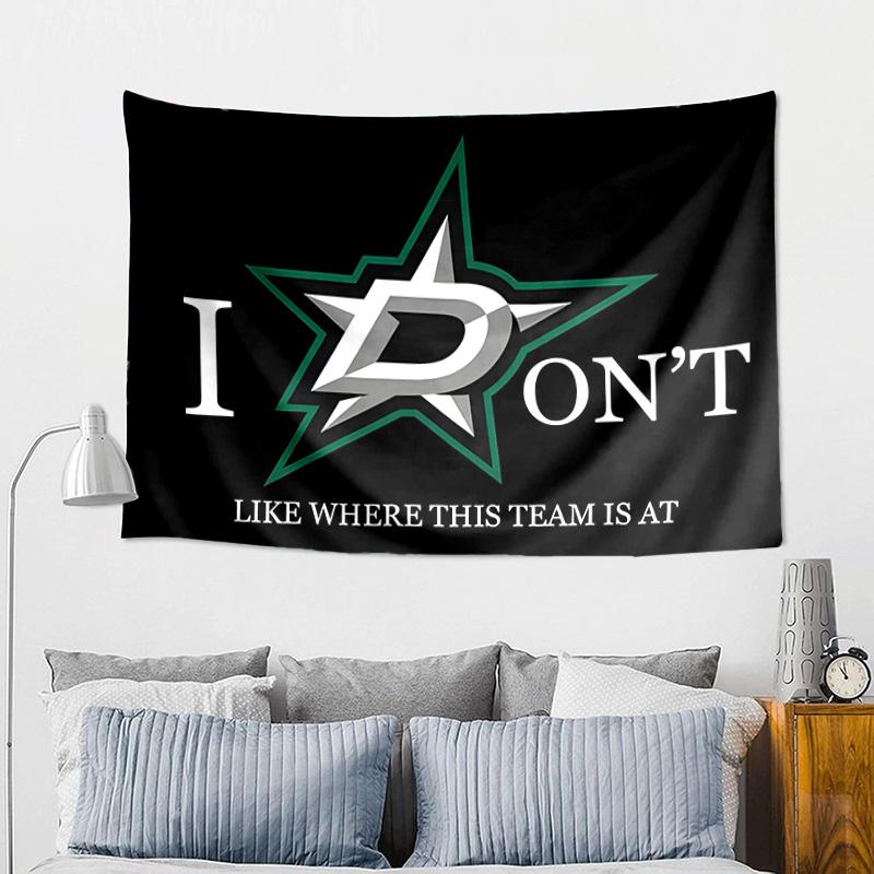 Dallas Stars Printed Tapestry, Wall Hanging,Livingroom, dormitory, Large Wall Decor, Fabric Decor Fan Birthday Gifts