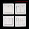 Wall Switch 1/2/3/4 Gang 1Way Button Wall Light Switch On/Off Button