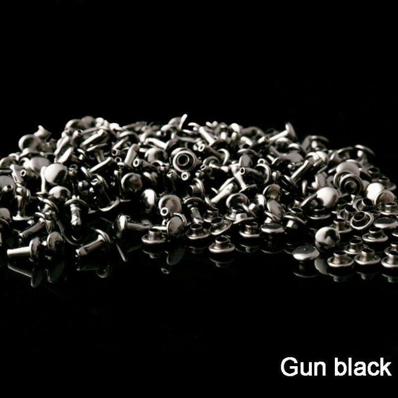 50 шт. 6-12 мм круглые заклепки с двойной крышкой, кожаные ремесленные заклепки, инструменты для ремонта, наборы «сделай сам»