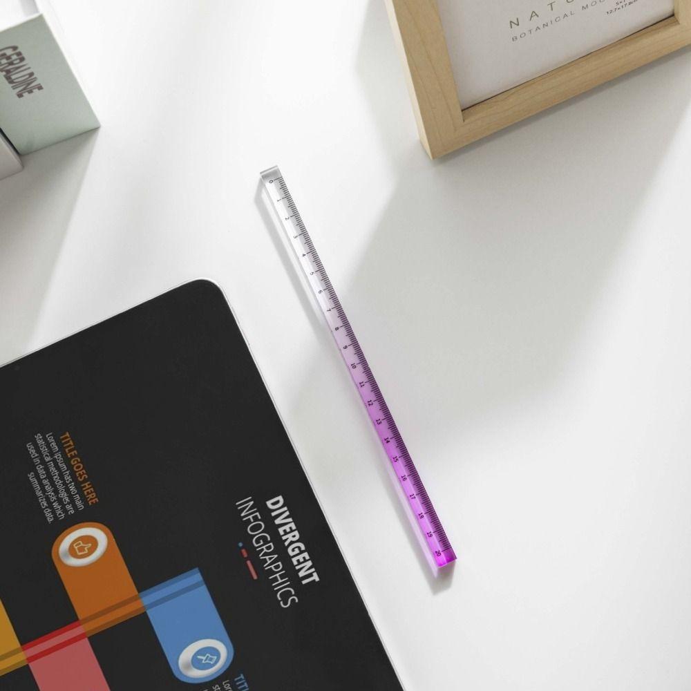 Многофункциональные градиентные прямые линейки 15см 20см 30см инструменты для рисования своими руками математическая чертежная линейка офис