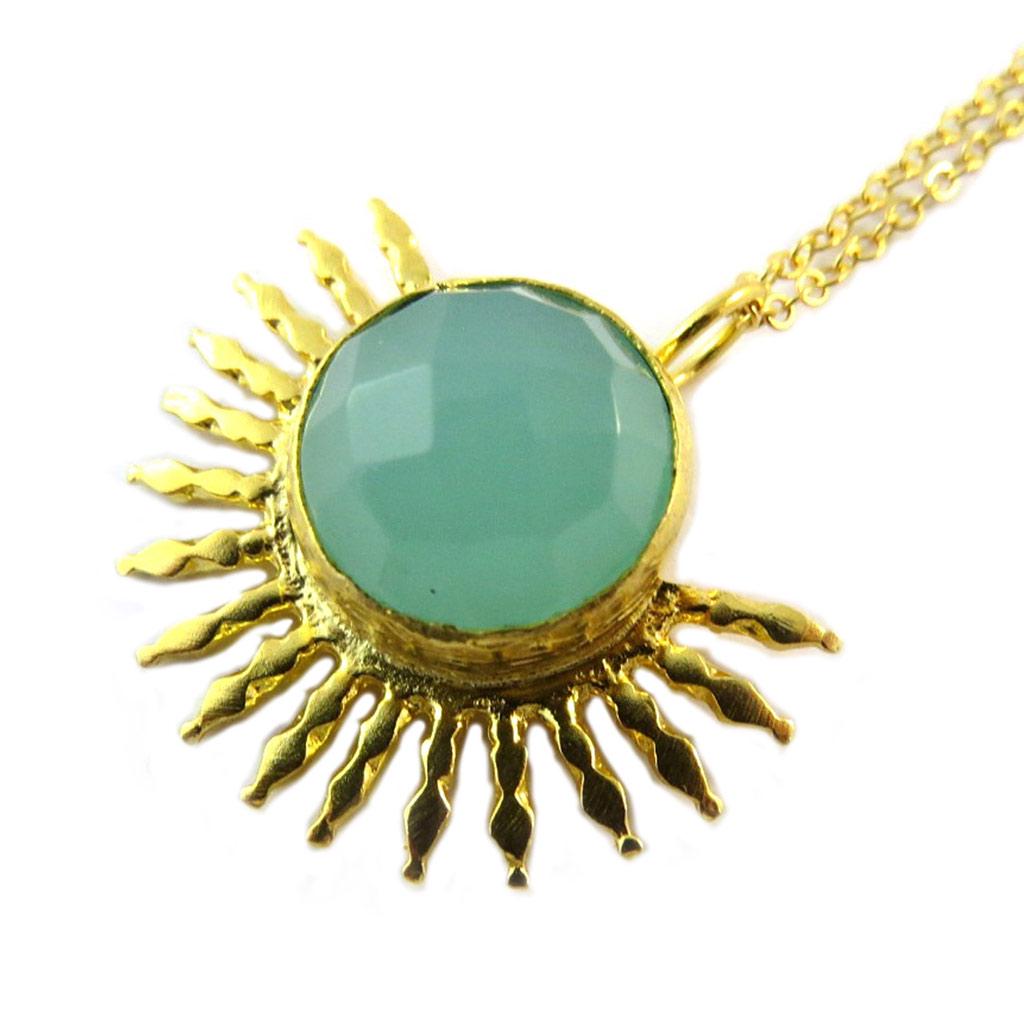 Les Trésors De Lily [P2300] - Gold-plated Artisanal Necklace 'Princesse Ottomane' Golden Green