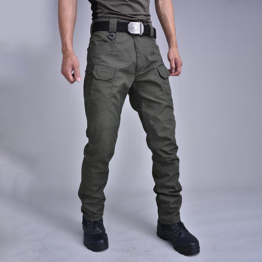 (Qunide) Pants Camouflage Pants Overalls Multi-pack Wear-resistant IX7 Training Pants