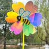 1/2Pcs Peach Heart Sparkling Glitter Wind Spinner Home Garden Yard Decoration Colorful Sequins Windmill Kids Toy