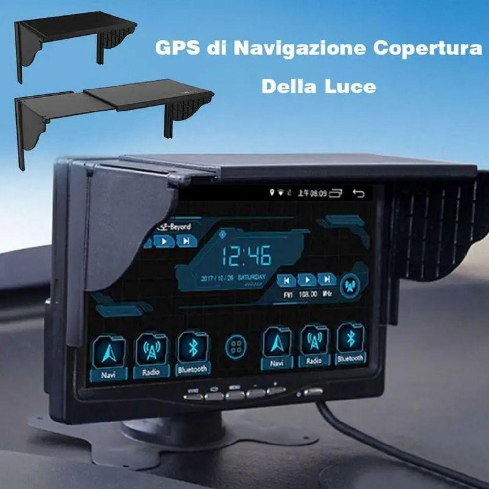 Anti-Glare Car Navigator Sunshade Visor Retractable Navigation Sun Hood GPS Navigator Screen