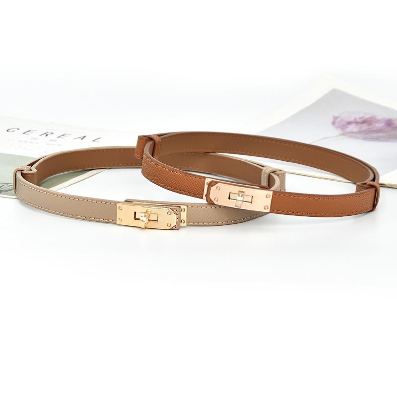 All-Match Retro Waist Decorations Women's Thin Belt Women's South Korea Fashion Girdle Thin Belt Women's with Dress Decoration