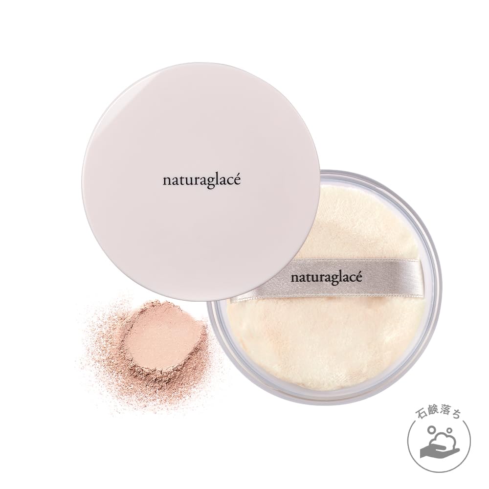Natura Glace Рассыпчатая пудра Sheer Moist Лавандово-розовая 11 г SPF13 с пуховкой PA++