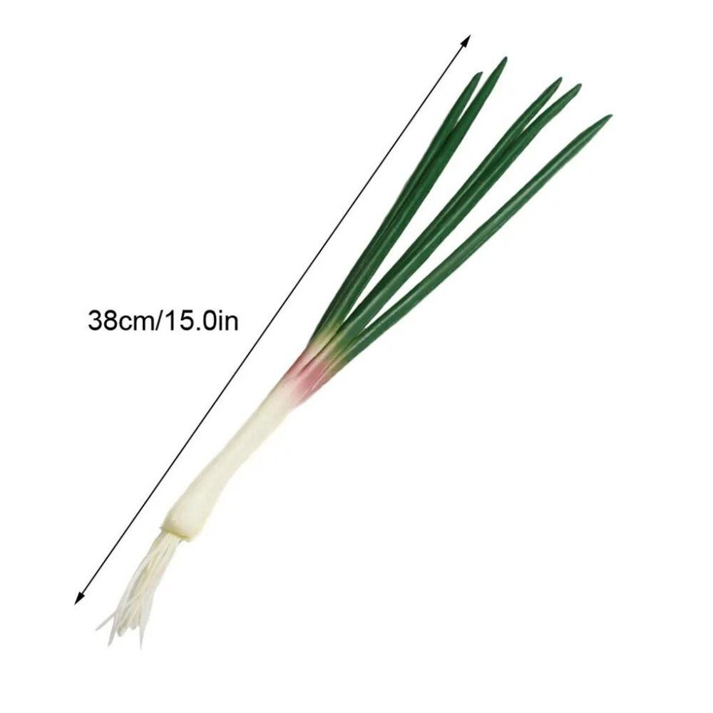 Realistic Artificial Green Onion PU Imitation Scallions Model Simulation Vegetable  Snapshot