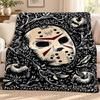 Friday the 13th Blanket Flannel Blanket Soft Cozy Plush Throw for Sofa Bed Lightweight Home Decoration Outdoor Camping